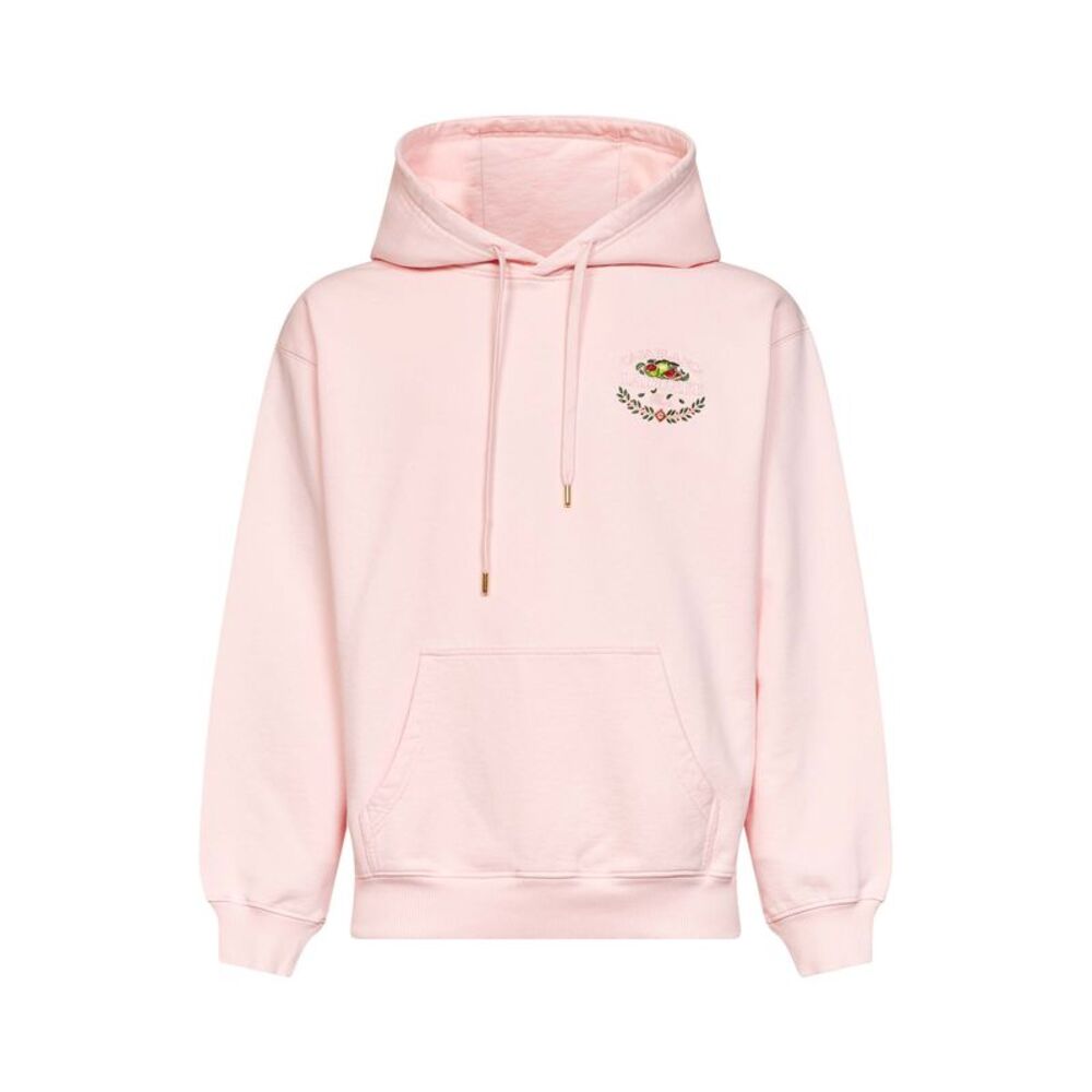 Casablanca Men Pink Cotton Laduree X Casablanca Embroidered Hoodie